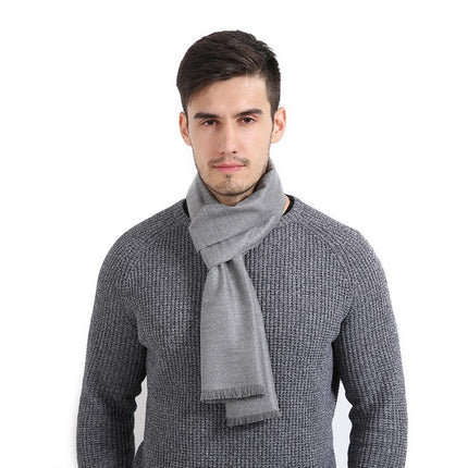 Casual Solid Patterned Men's Scarf - Wnkrs