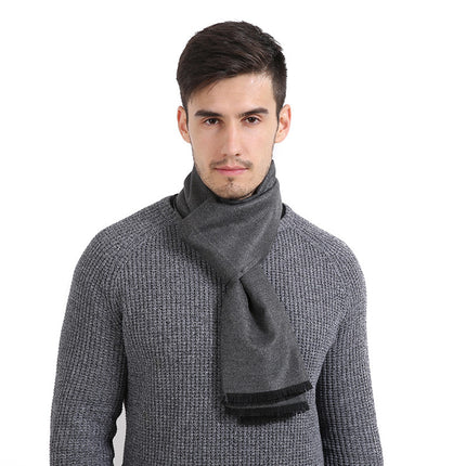 Casual Solid Patterned Men's Scarf - Wnkrs