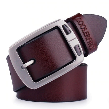 Vintage Cowhide Leather Belt for Men - Wnkrs