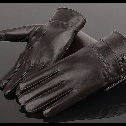 Men's Warm Leather Gloves - Wnkrs