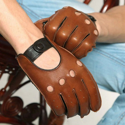 Men's Breathable Leather Gloves - Wnkrs