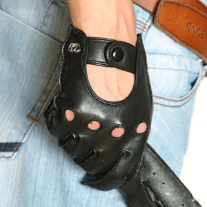 Men's Breathable Leather Gloves - Wnkrs