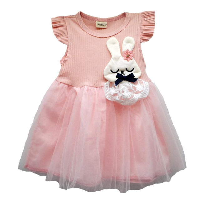 Baby Girl's Cartoon Rabbit Dress - Wnkrs