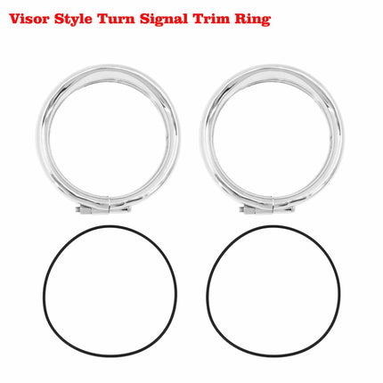 Motorcycle Chrome Headlight Trim Ring Set - wnkrs