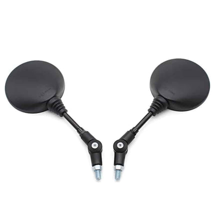 Universal Round Shape Motorcycle Side Mirrors Set - wnkrs