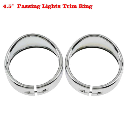 Motorcycle Visor Headlight Trim Ring Set - wnkrs