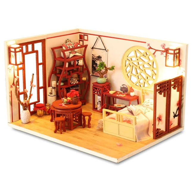 Chinese Style DIY Doll House with LED Light - wnkrs