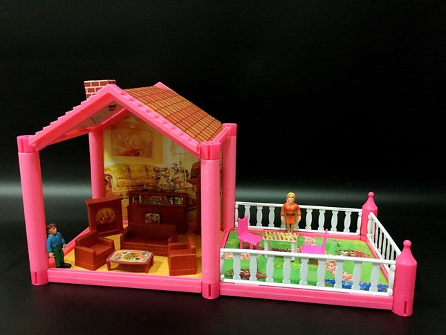 Large Size Colorful Plastic Doll House - wnkrs