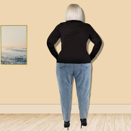Solid Color Turtleneck Top - Wnkrs