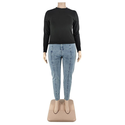 Solid Color Turtleneck Top - Wnkrs