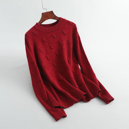 Women's Casual Round Neck Jumper - Wnkrs