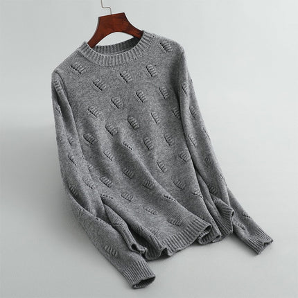 Women's Casual Round Neck Jumper - Wnkrs