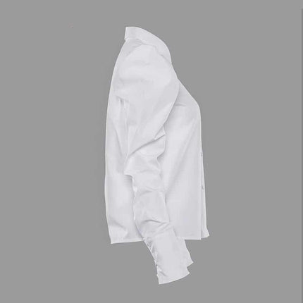 White Puff Sleeve Blouse - Wnkrs