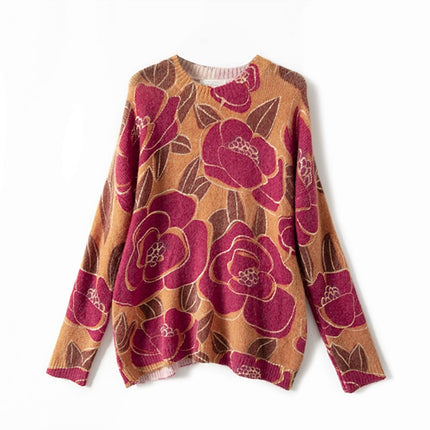 Soft Knitted Women's Sweater in Print - Wnkrs