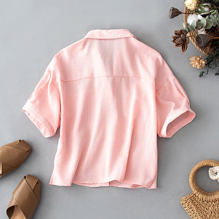 Women's Cotton Crop Shirt - Wnkrs