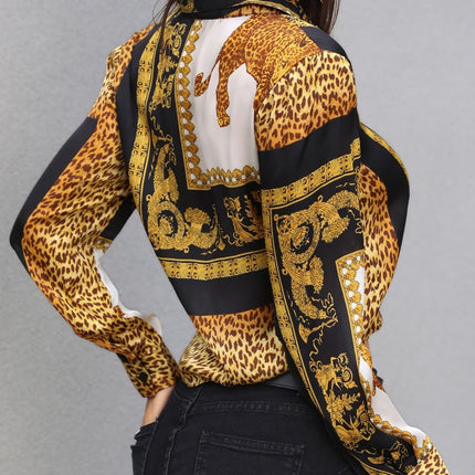 Women's Leopard Print Blouse - Wnkrs