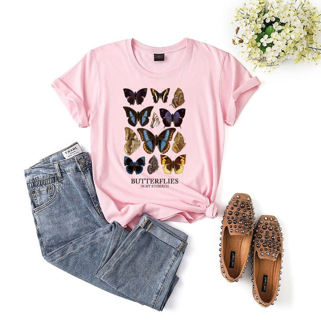 Butterflies In My Stomach Aesthetic Unisex T-Shirt - Wnkrs