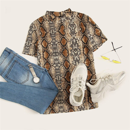 Women's Snake Printed Top - Wnkrs