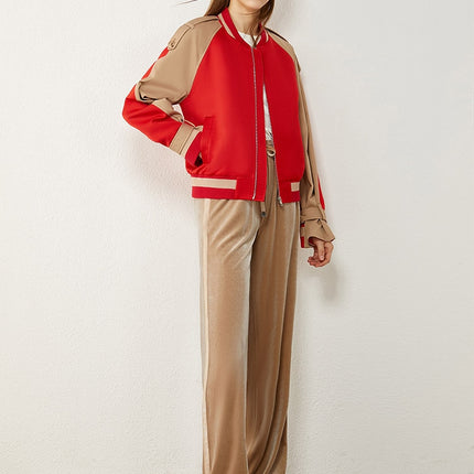 Women's Stand Collar Full Sleeved Jacket - Wnkrs