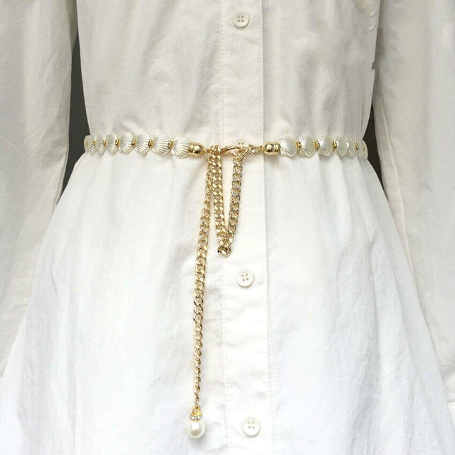 Women's Solid Pearl Dress Belt - Wnkrs