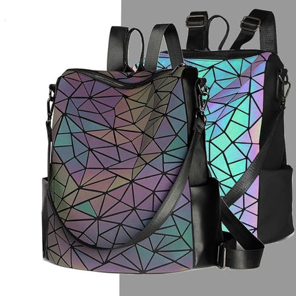 Women's Mosaic Design Luminous Travel Backpack - Wnkrs