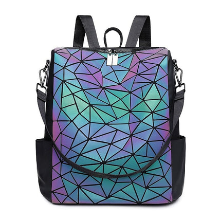 Women's Mosaic Design Luminous Travel Backpack - Wnkrs