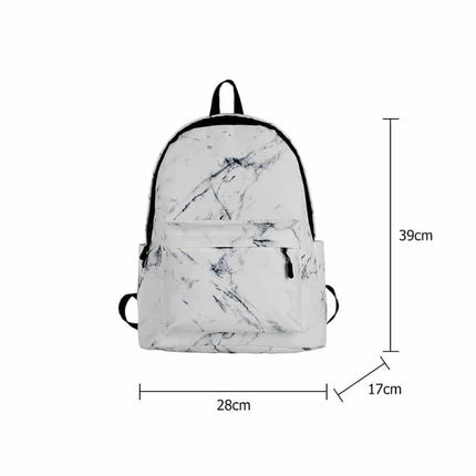 Marble Print Travel Backpack - Wnkrs