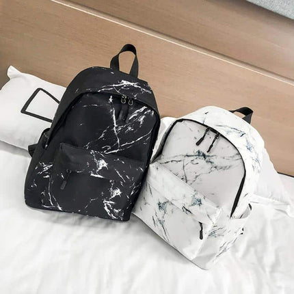 Marble Print Travel Backpack - Wnkrs