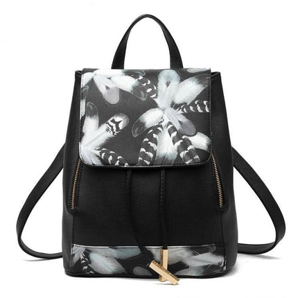 Women's Flowers Print Light Backpack - Wnkrs