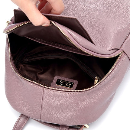 Fashionable Women's Genuine Leather Backpack - Wnkrs