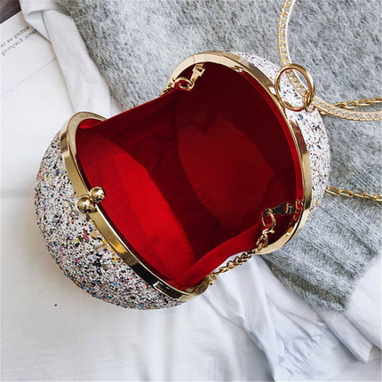 Crystal Diamonds Round Bag - Wnkrs