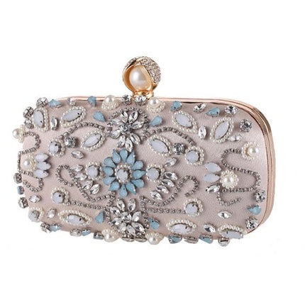 Women's Crystal Beaded Evening Handbag - Wnkrs