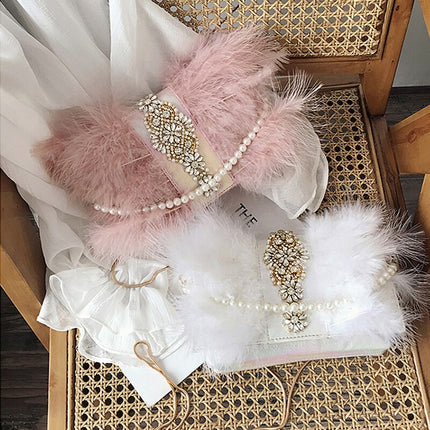 Women's Fur and Pearls Mini Evening Bag - Wnkrs