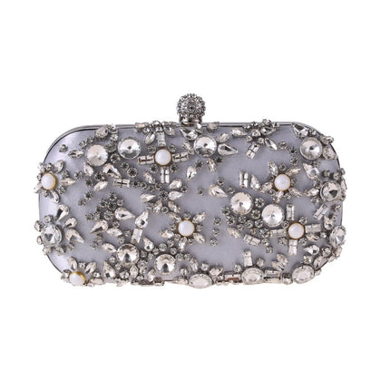Women's Eleagnt Rhinestones Evening Clutch - Wnkrs