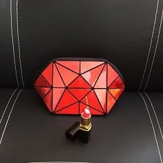 Geometric Style Holographic Mosaic Cosmetic Bag - Wnkrs