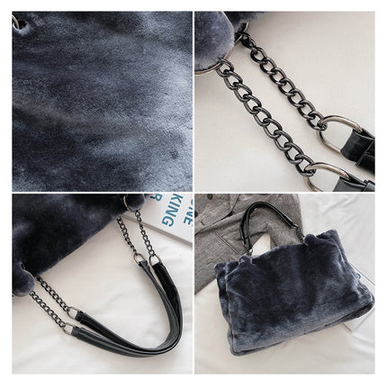 Women's Eco Fur Tote Bag - Wnkrs