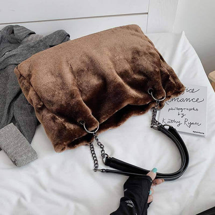 Women's Eco Fur Tote Bag - Wnkrs