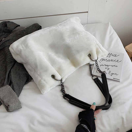 Women's Eco Fur Tote Bag - Wnkrs