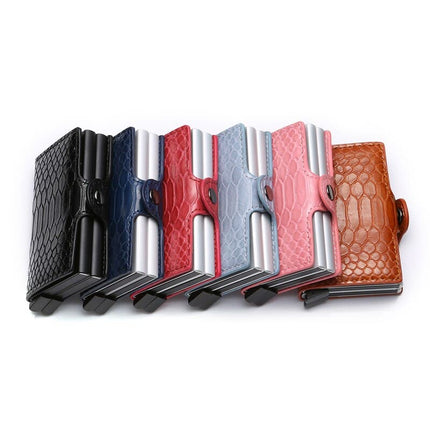 Unisex Classic Style Double-Layered Card Holder - Wnkrs