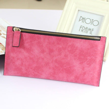 Women's Slim Marble Leather Wallet - Wnkrs