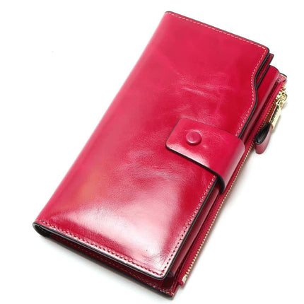 Women's Leather Long Wallet - Wnkrs