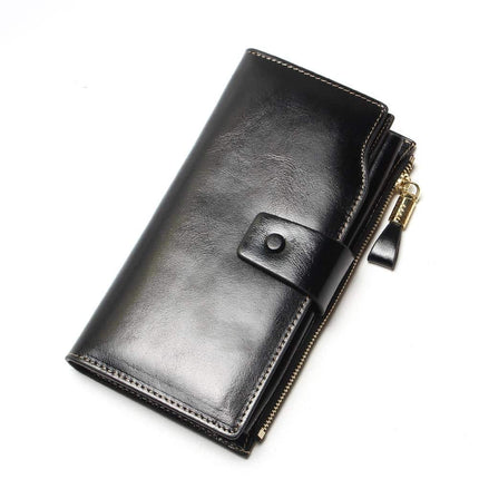 Women's Leather Long Wallet - Wnkrs