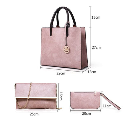 Women's PU Leather Bag Set 3 pcs Set - Wnkrs