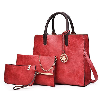 Women's PU Leather Bag Set 3 pcs Set - Wnkrs