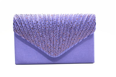 Fashion Satin Evening Bags for Women - Luxury Diamond and Chain Embellished Bag - Wnkrs