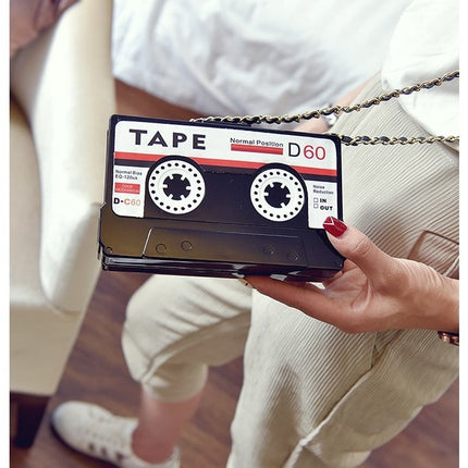 Women's Tape Cassette Design Clutch - Wnkrs