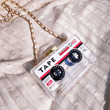 Women's Tape Cassette Design Clutch - Wnkrs