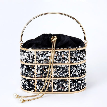 Women's Luxury Sequined Evening Bag - Wnkrs