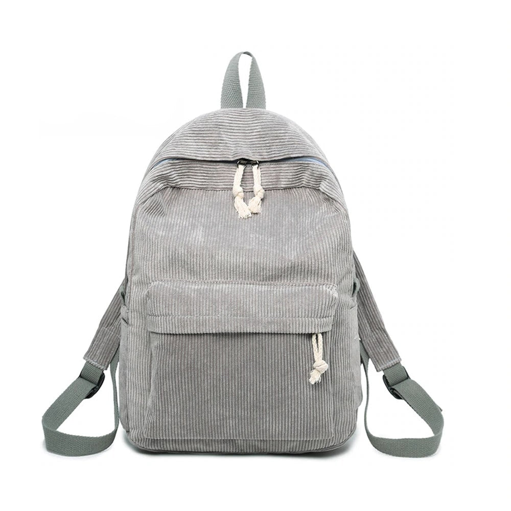 Women's Casual Corduroy Backpack