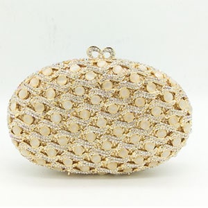 Women's Mini Evening Bag with Crystlas and Pearls - Wnkrs